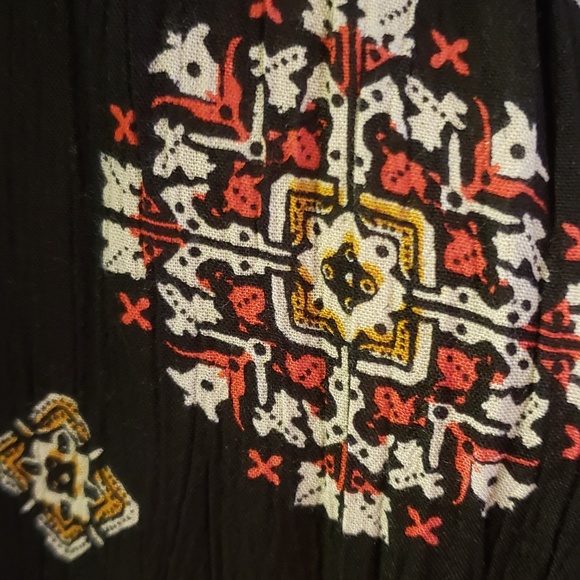 Crinkle Peasant Tunic Dress - Picture 3 of 4